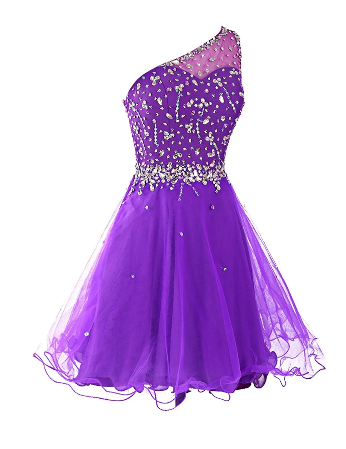 One Shoulder Homecoming Dress