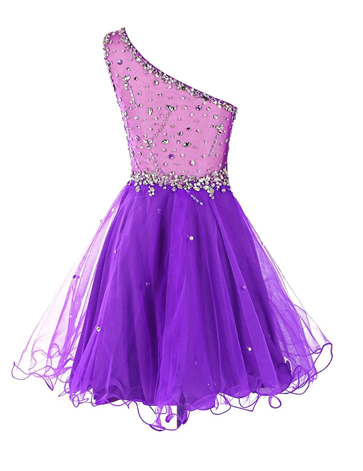 One Shoulder Homecoming Dress