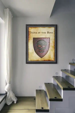 Order of the Bone Heraldry of Greyhawk Anna Meyer Cartography Canvas Art Print