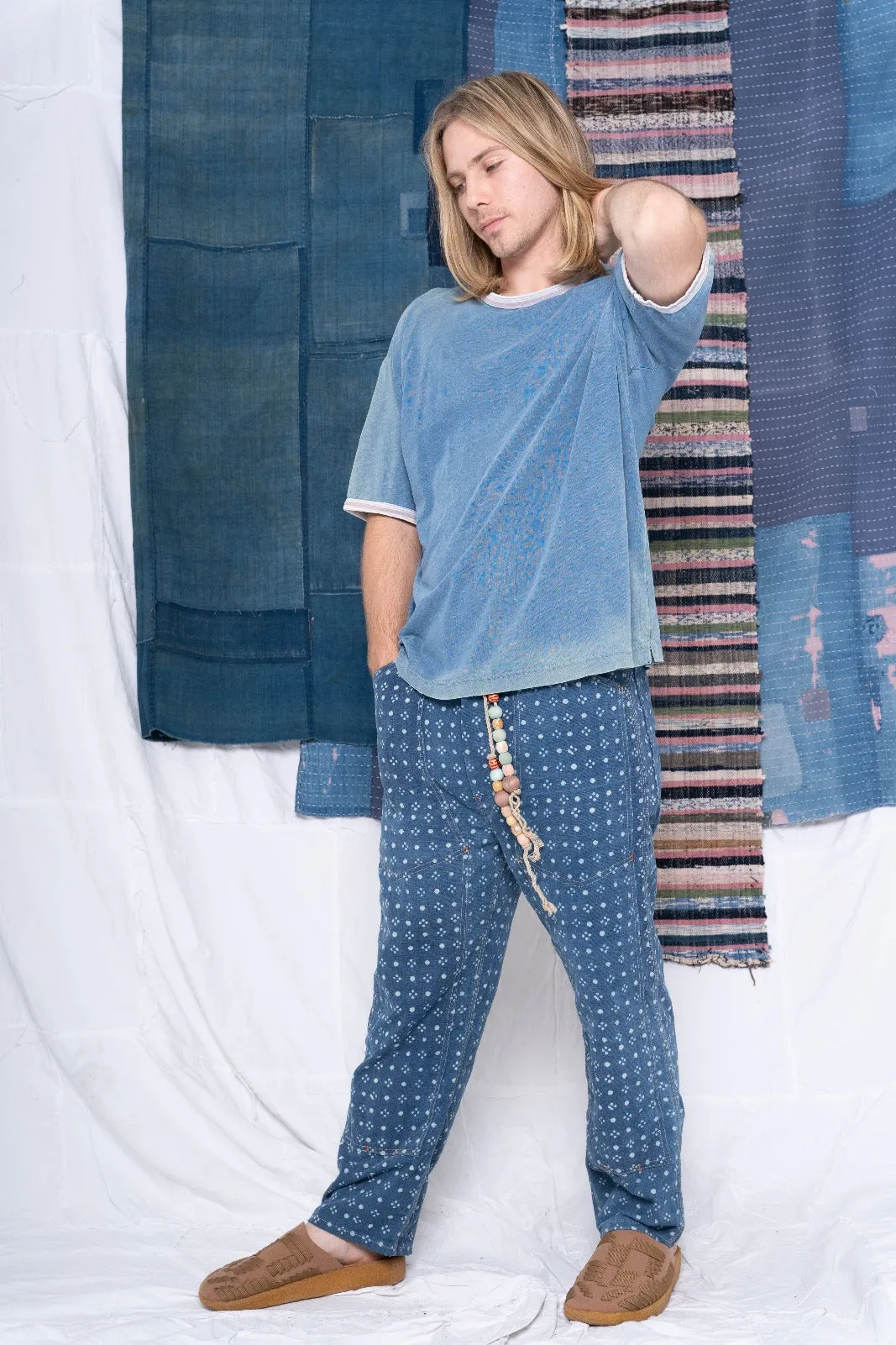 P71 Carpenter Canvas Indigo Dot