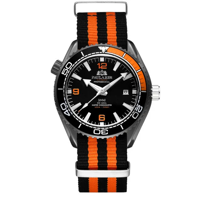 PAULAREIS The Spy watch -Self Wind Mechanical watch with famous 007 Canvas Strap