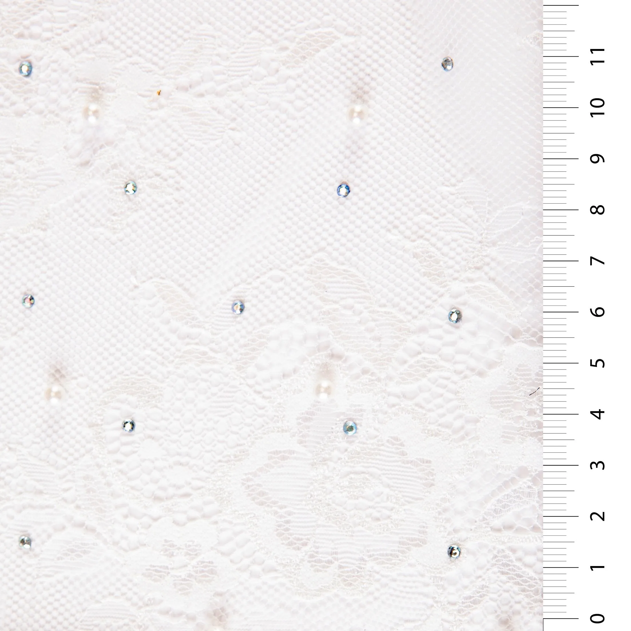 Pearl Beaded Lace Embroidered Fabric