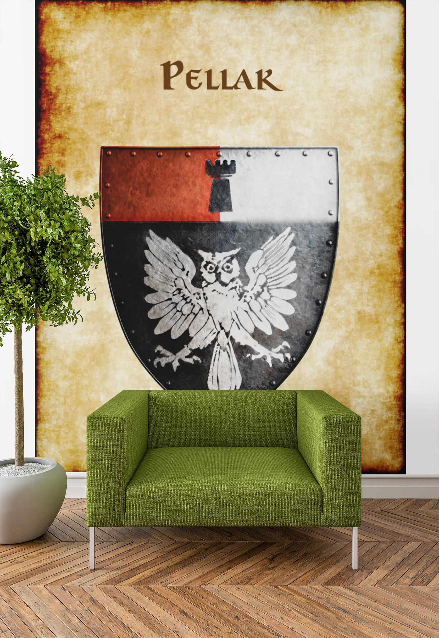 Pellak Heraldry of Greyhawk Anna Meyer Cartography Canvas Art Print