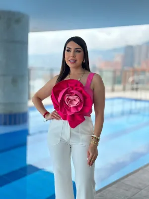 Pink Floral Top
