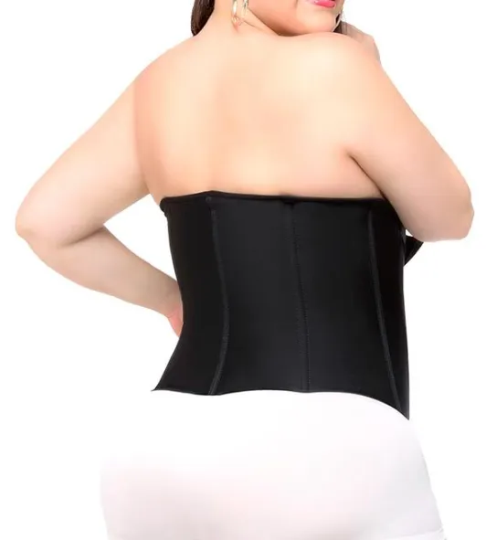 Plus Size "Clip & Zip" Waist Trainer - Triple Hook and Zippered Body Shaper!
