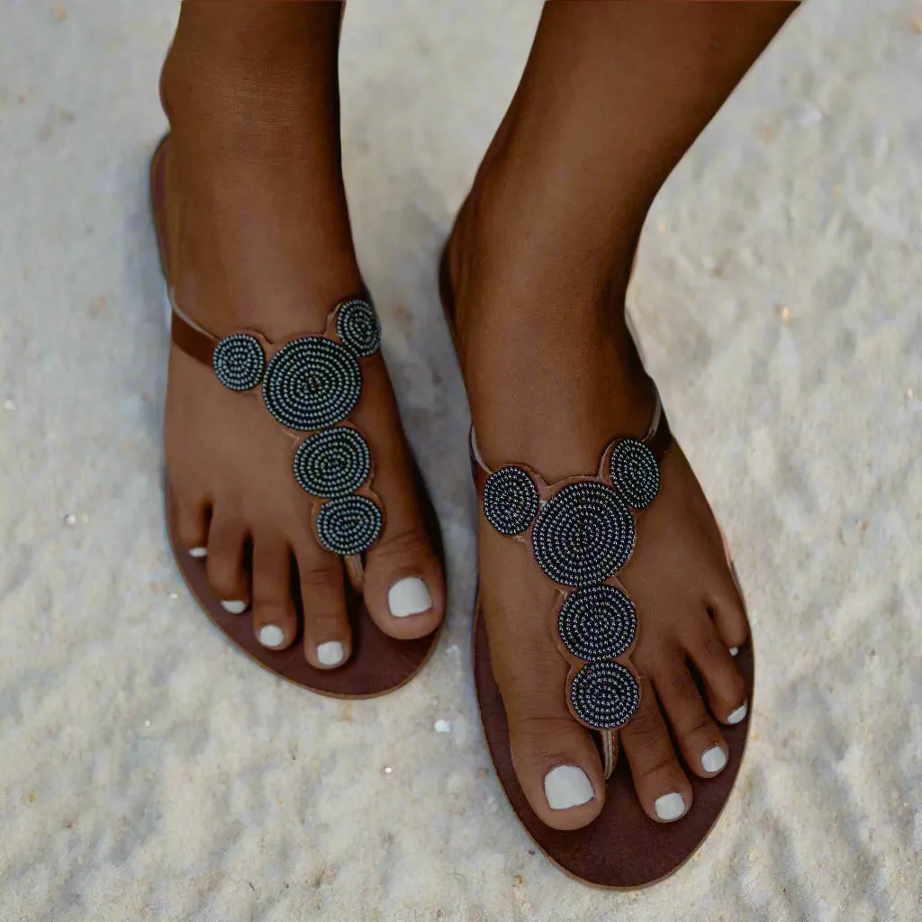 Posie Sandals in Slate
