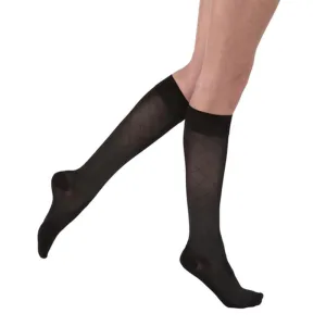PR/1 JOBST ULTRASHEER WOMEN, KNEE HIGH, 15-20MMHG, MD, BLACK, CLOSED TOE. PATTERN"."