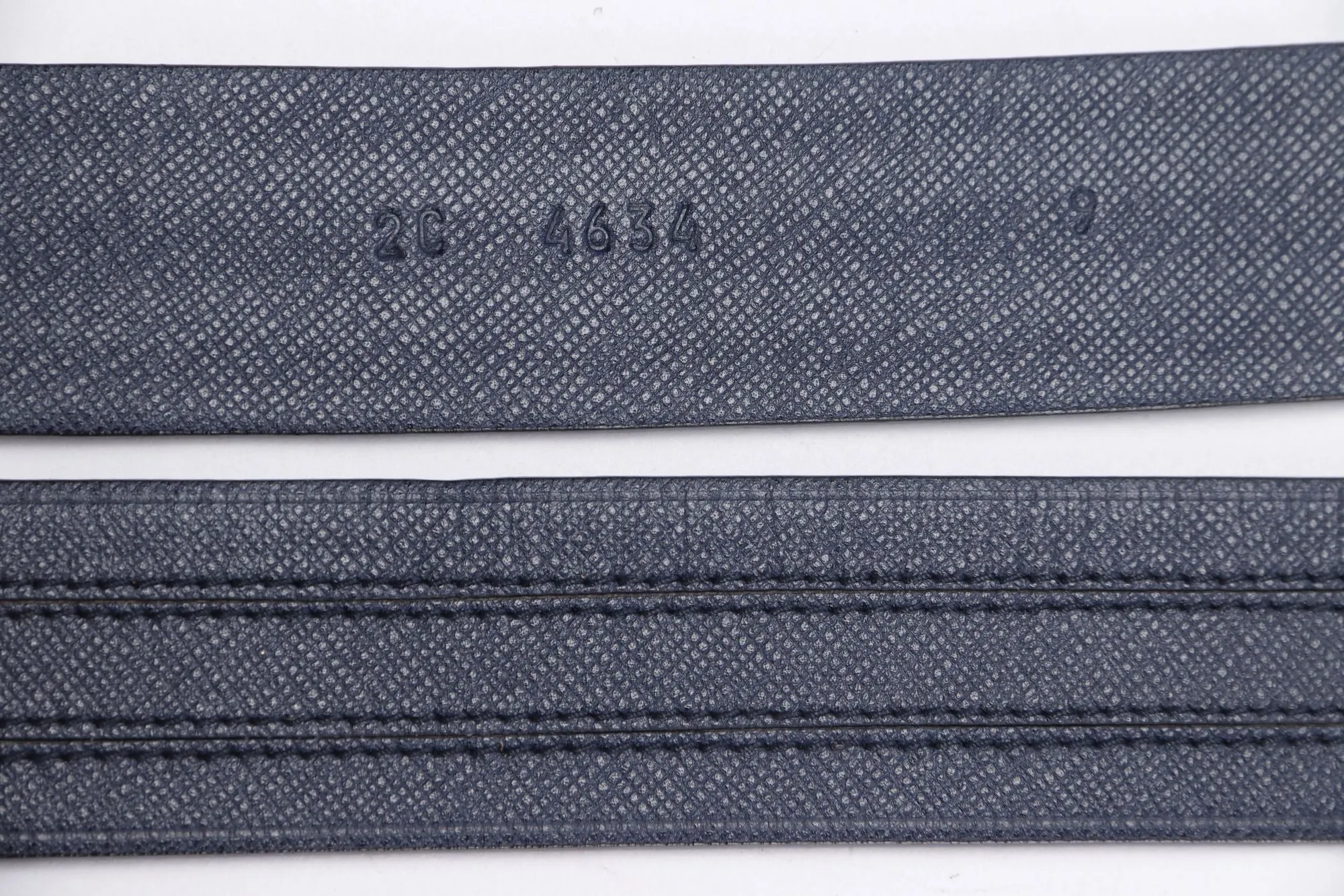 Prada Grey Green Saffiano Belt