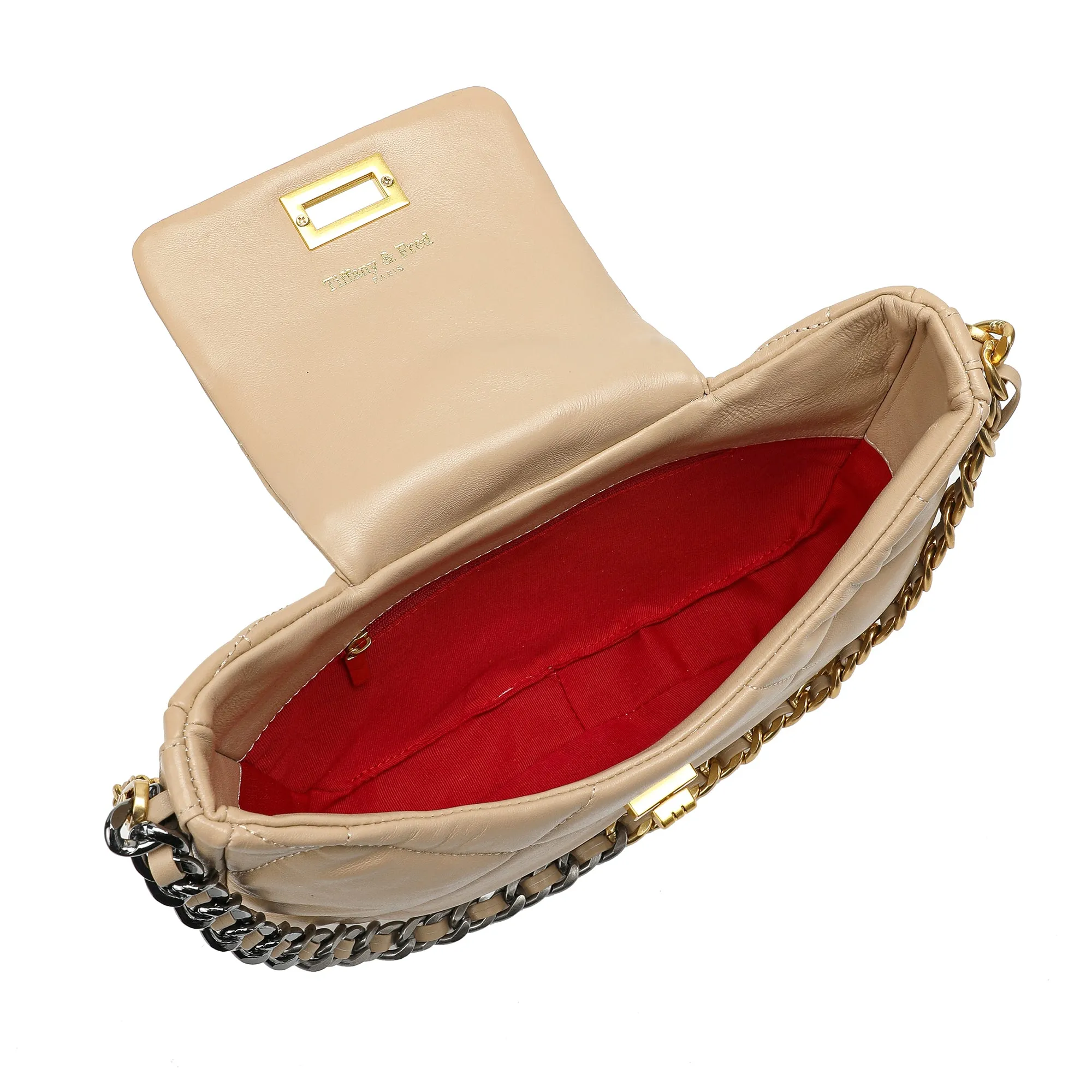Quilted Sheepskin Leather Crossbody/Shoulder bag