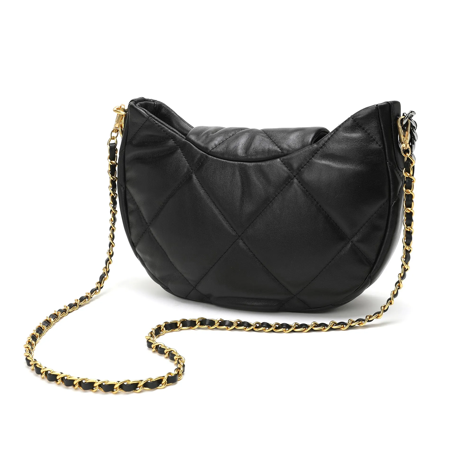 Quilted Sheepskin Leather Crossbody/Shoulder bag