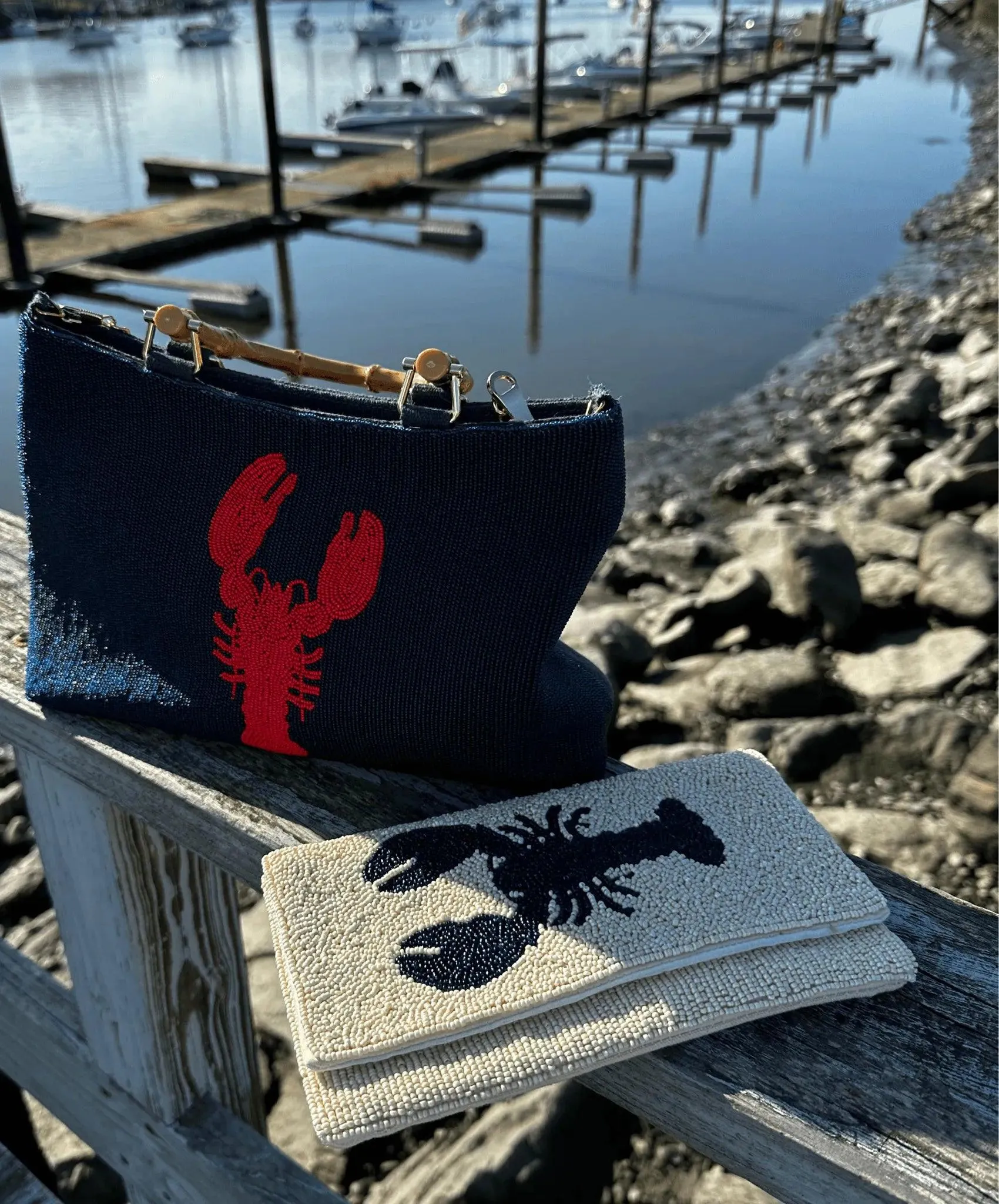 Red Lobster Beaded Purse