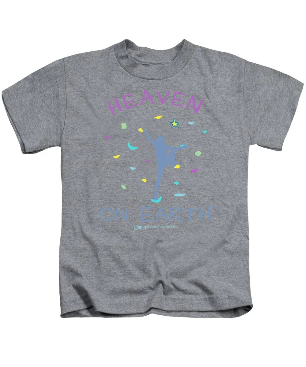 Rock Climbing Heaven On Earth - Kids T-Shirt