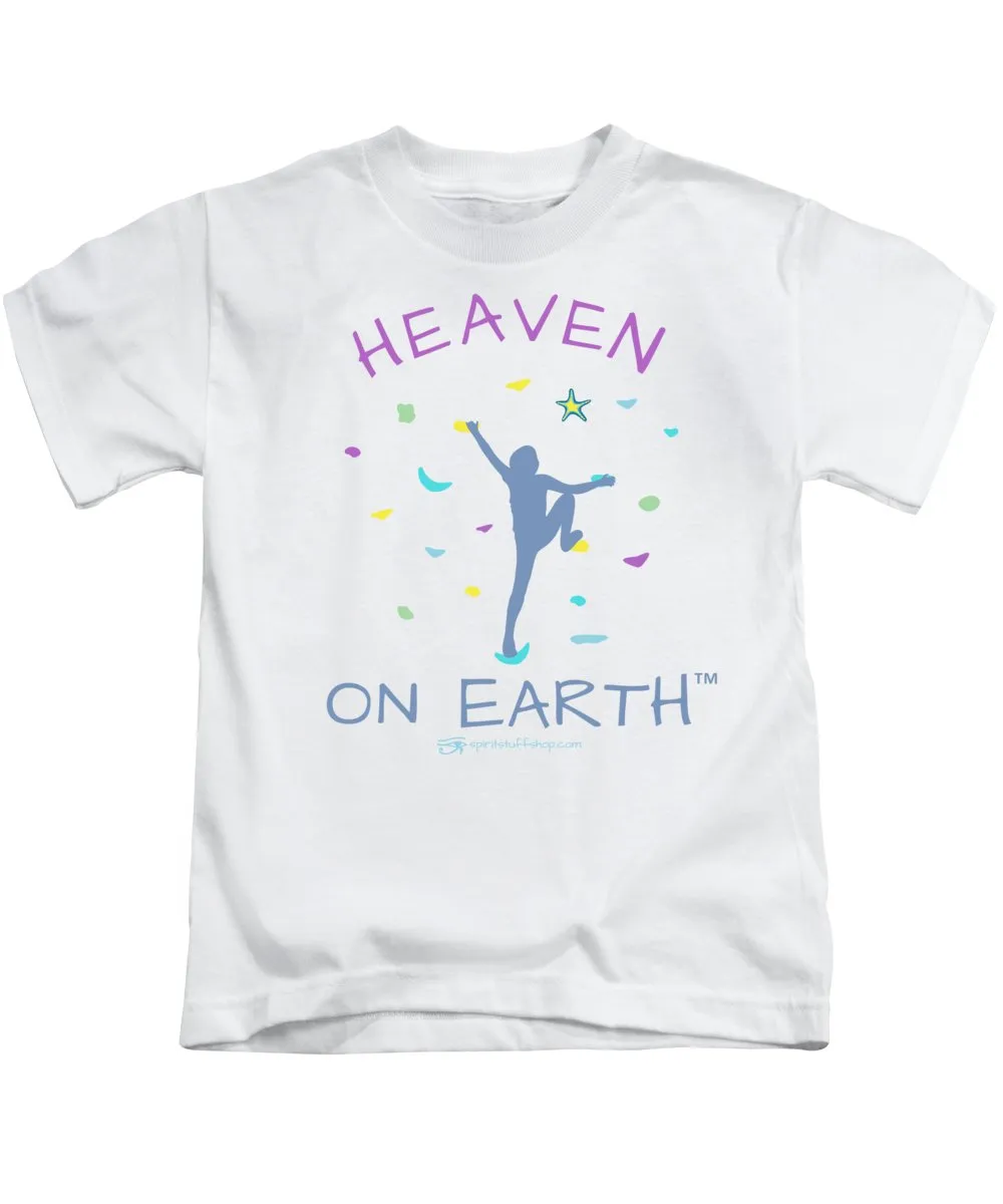 Rock Climbing Heaven On Earth - Kids T-Shirt