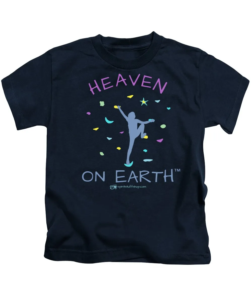 Rock Climbing Heaven On Earth - Kids T-Shirt