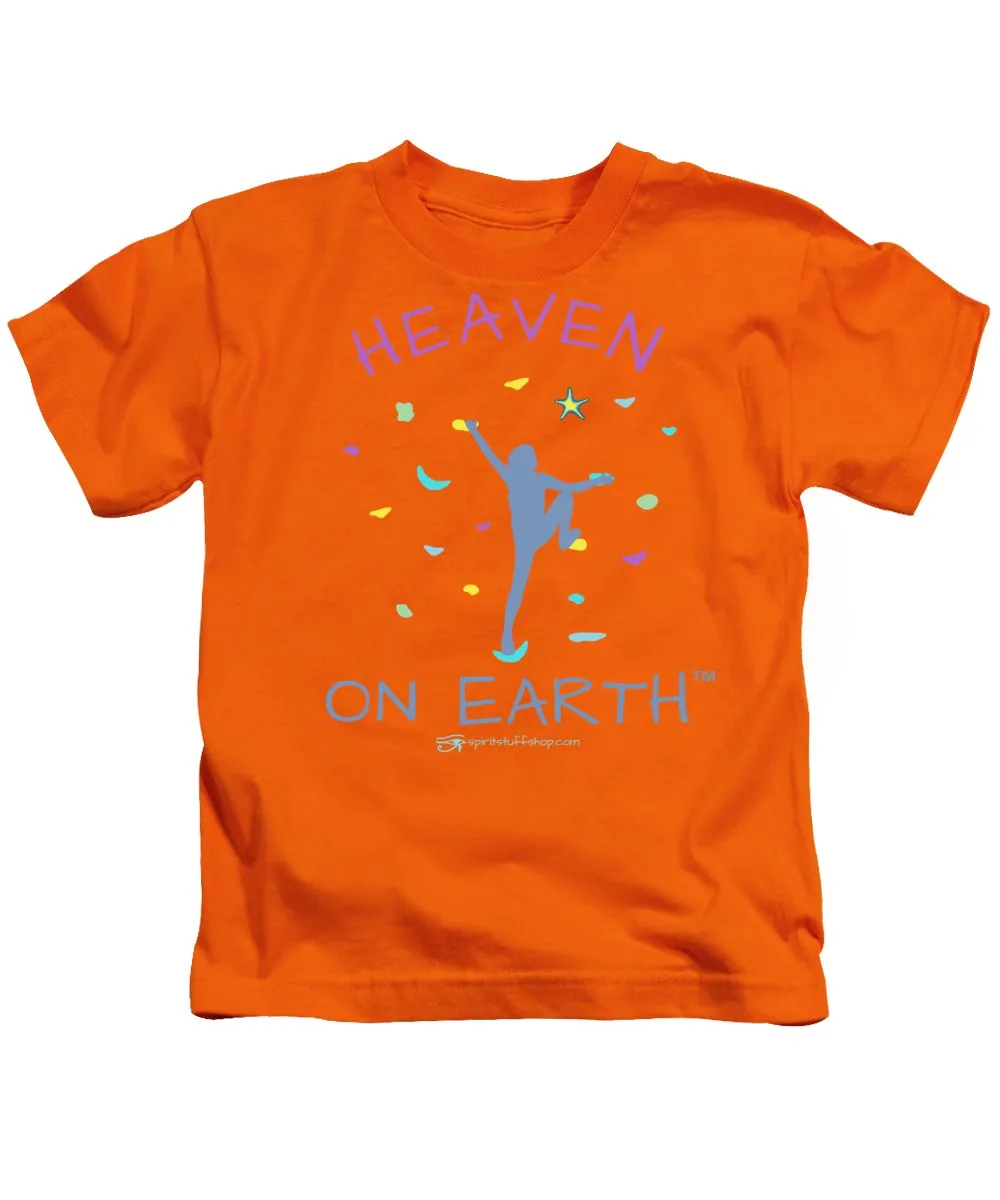 Rock Climbing Heaven On Earth - Kids T-Shirt