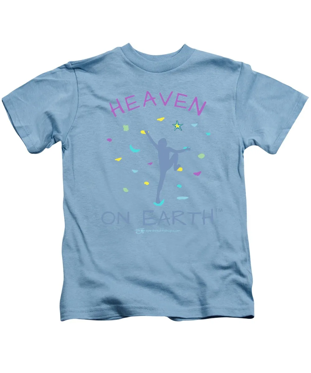 Rock Climbing Heaven On Earth - Kids T-Shirt
