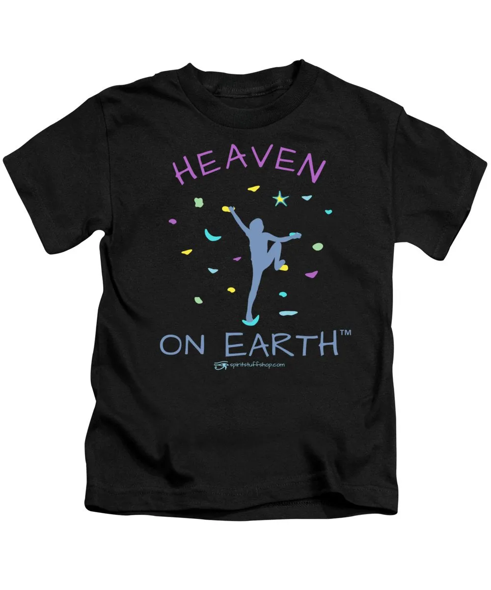 Rock Climbing Heaven On Earth - Kids T-Shirt