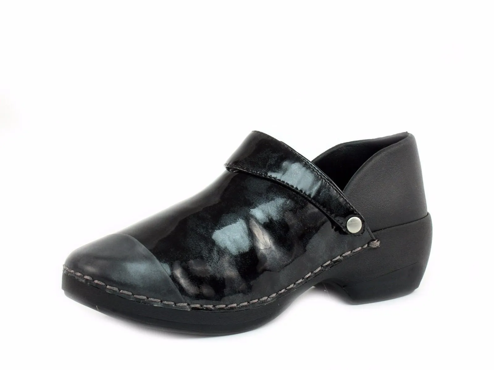 Rocky 4EurSole Women's Nurse Clogs three styles in 1 pair of Shoes Black Marble