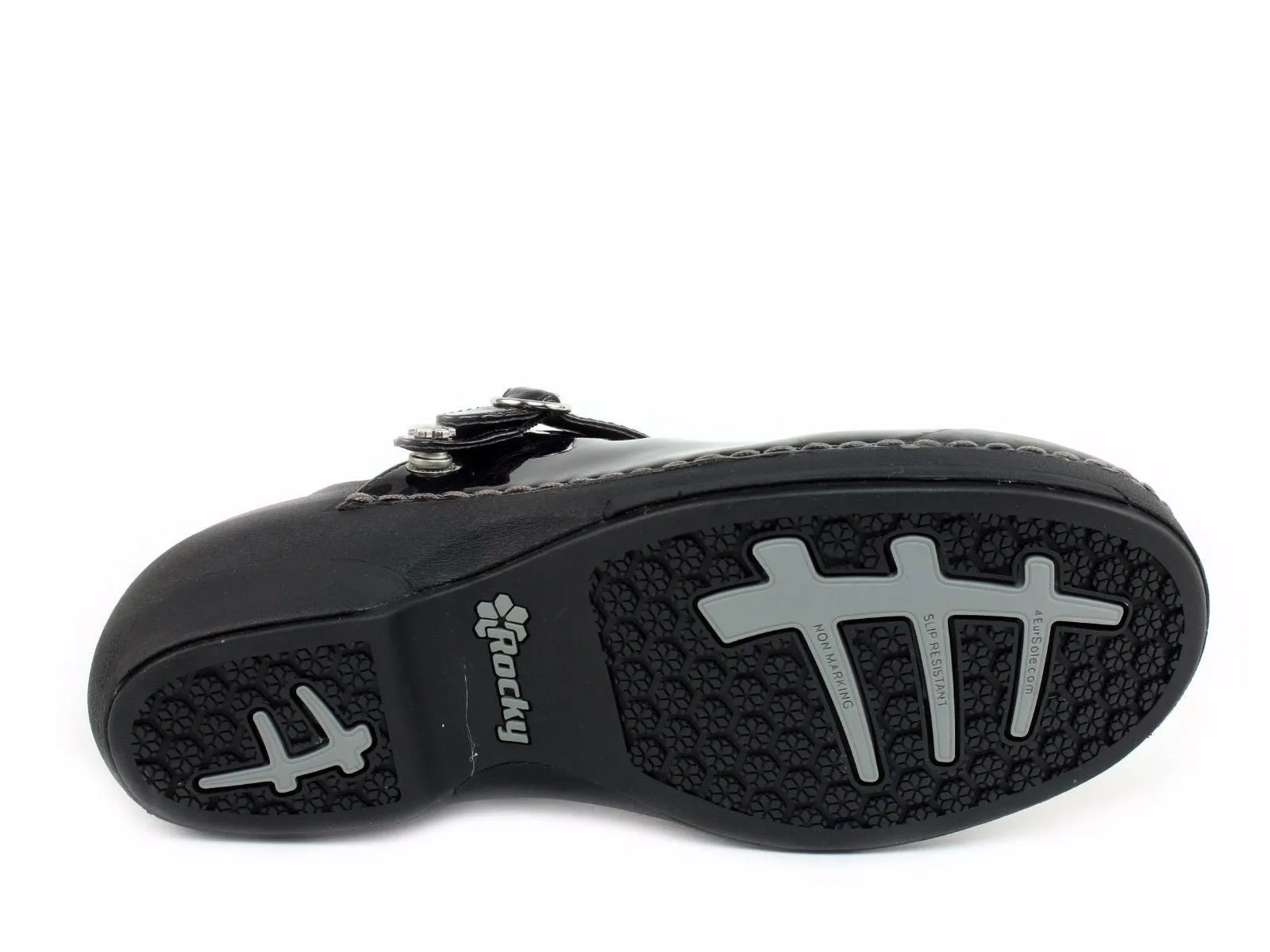 Rocky 4EurSole Women's Nurse Clogs three styles in 1 pair of Shoes Black Marble