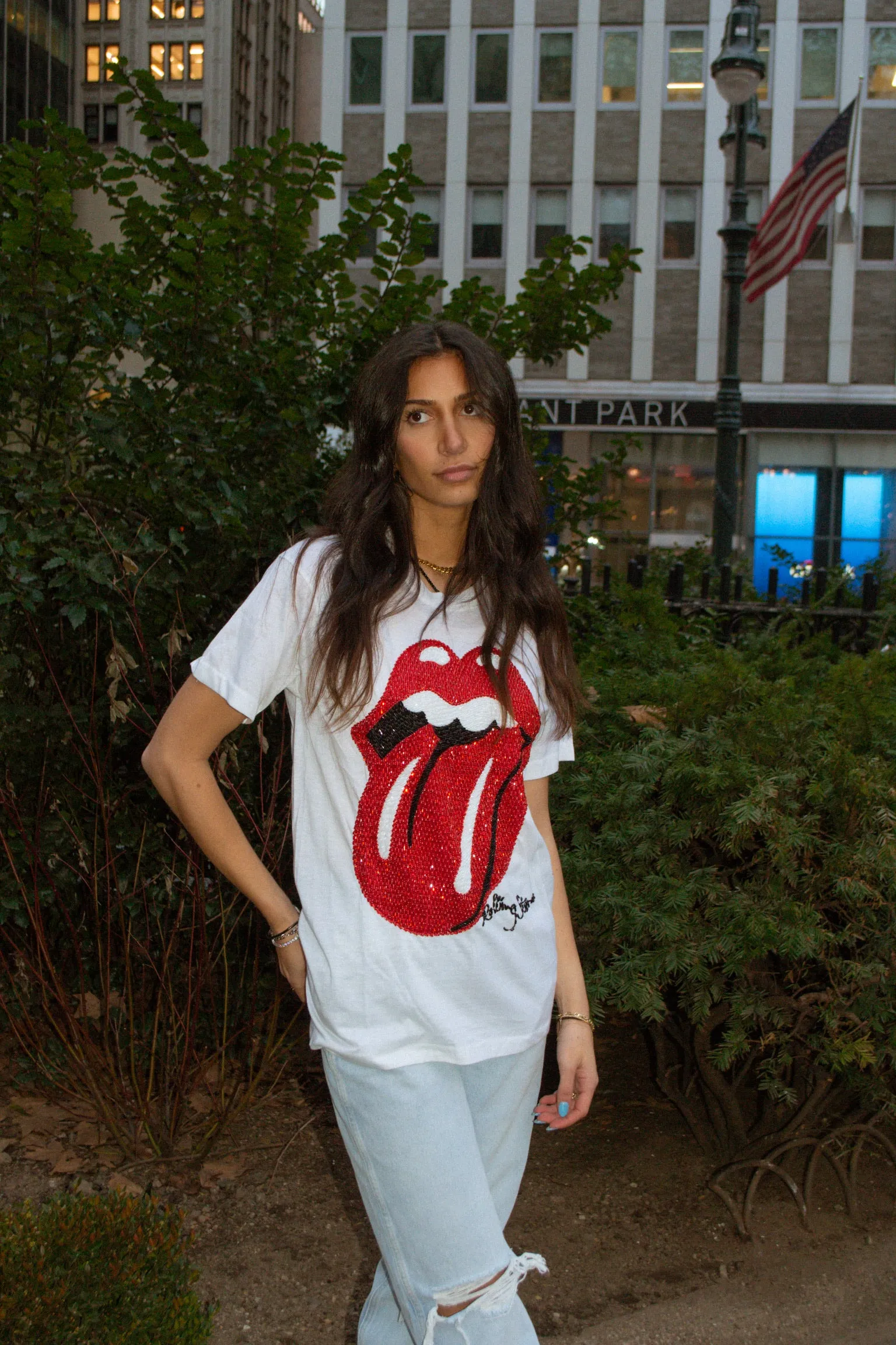 Rolling Stones Beaded Top