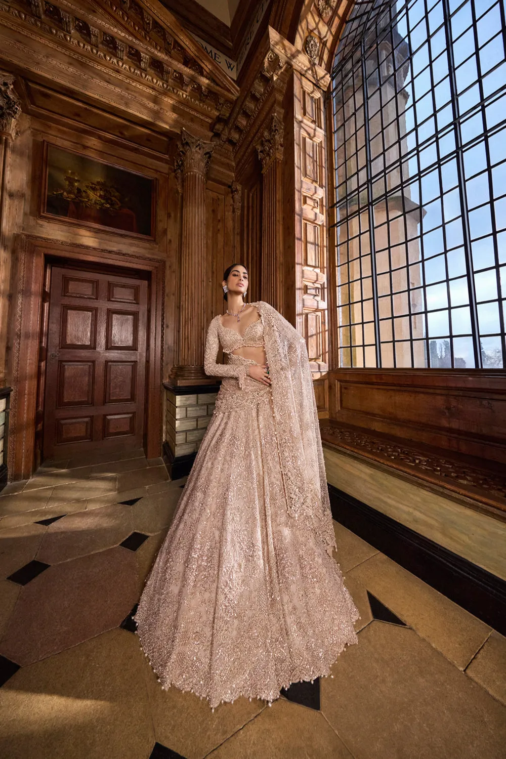 Rose Gold Lehenga Set