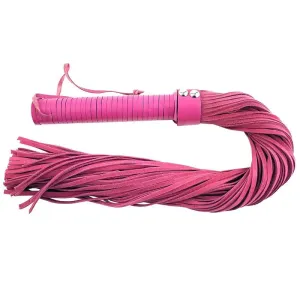 Rouge Garments Pink Suede Flogger with a Leather Handle