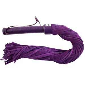 Rouge Garments Purple Suede Flogger with a Leather Handle