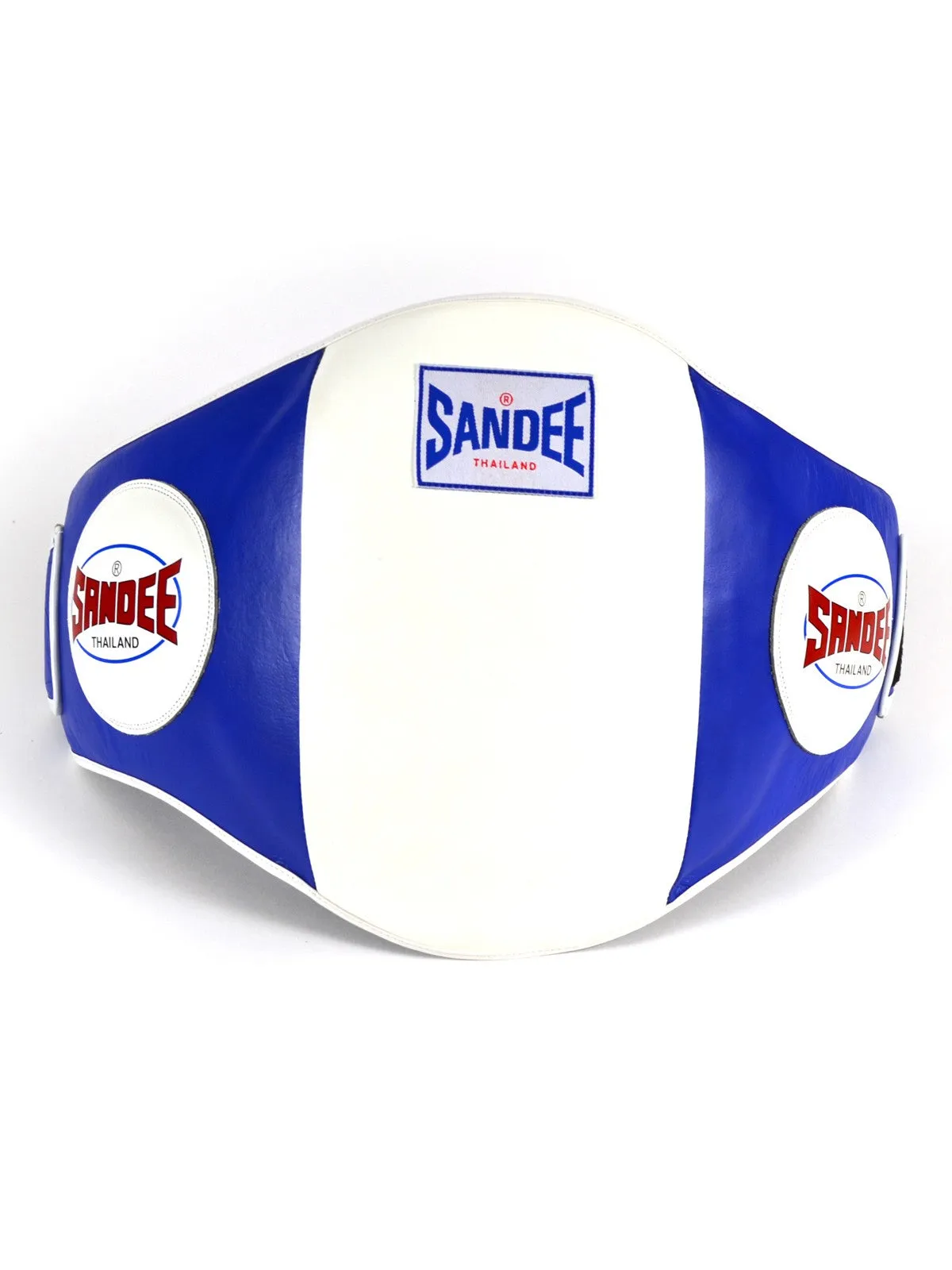 SANDEE LEATHER BELLY PAD-BLUE/WHITE