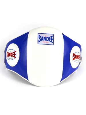 SANDEE LEATHER BELLY PAD-BLUE/WHITE