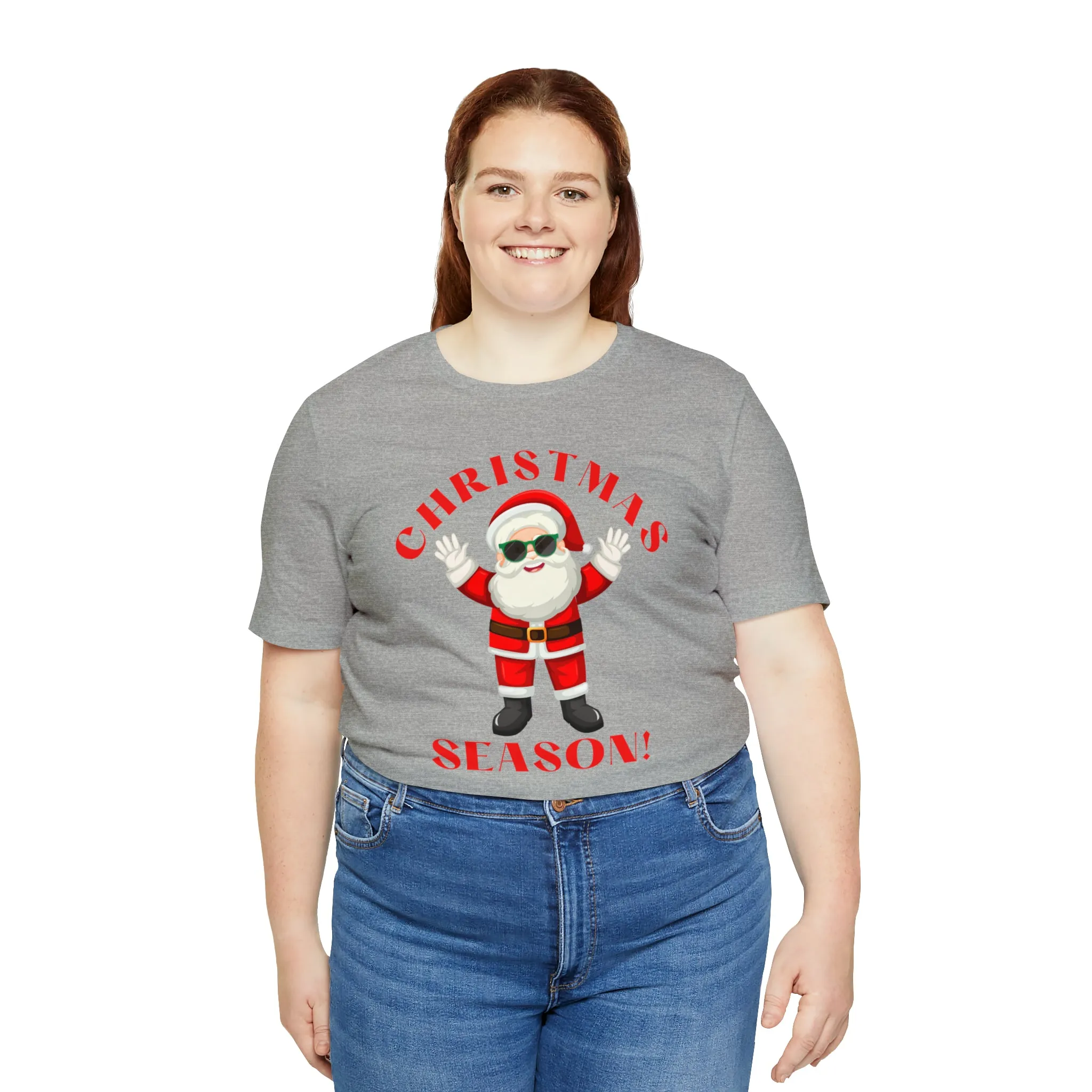 Santa Christmas Season | Funny XMas Tee |  Bella Canvas 3001 Unisex | Happy Holidays Short Sleeve T-shirt