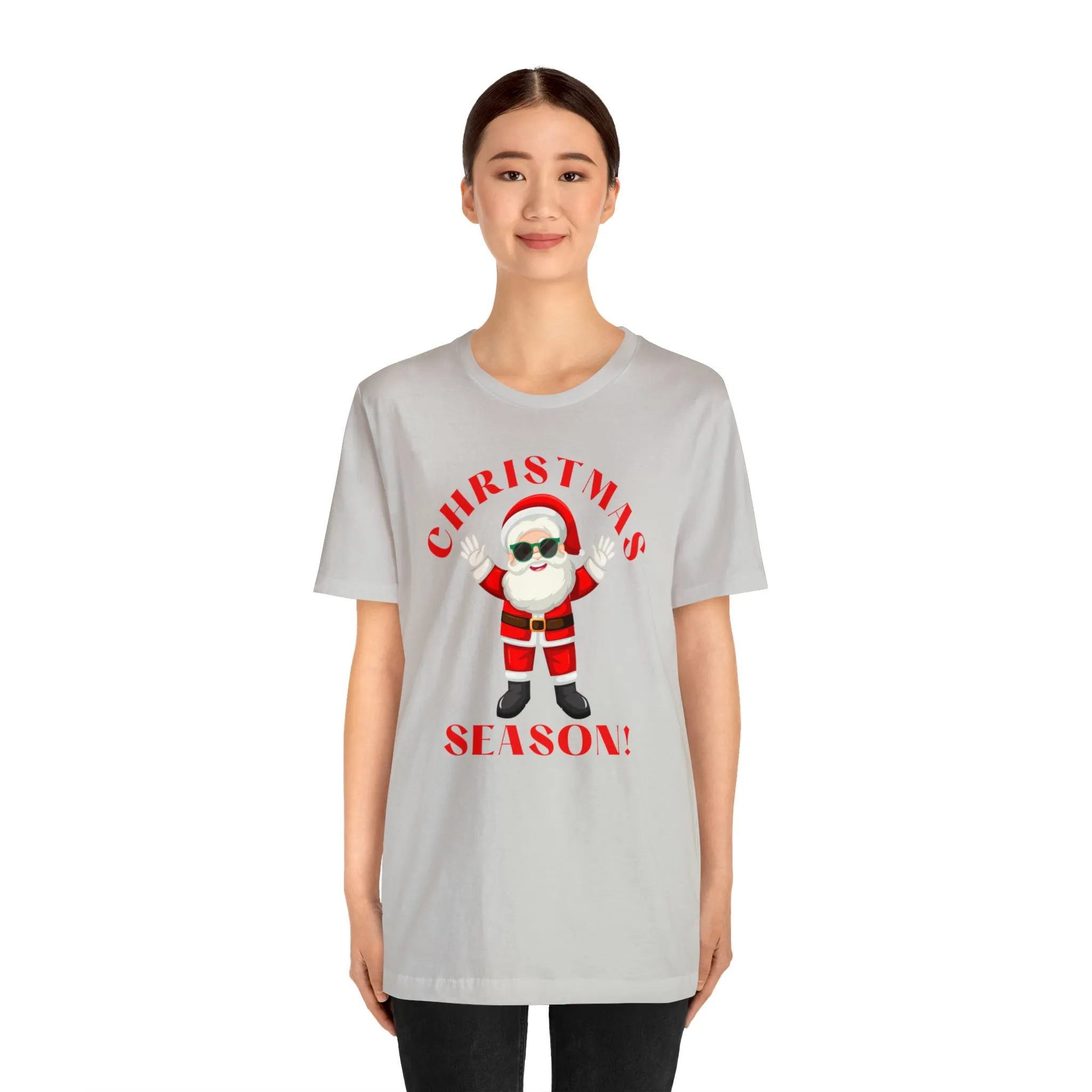 Santa Christmas Season | Funny XMas Tee |  Bella Canvas 3001 Unisex | Happy Holidays Short Sleeve T-shirt