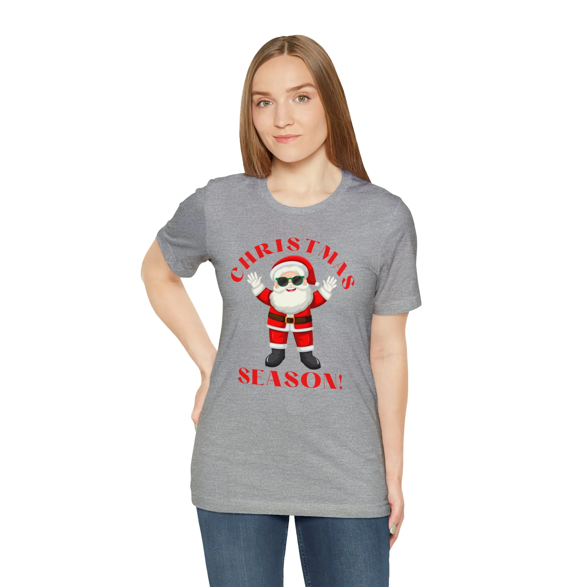 Santa Christmas Season | Funny XMas Tee |  Bella Canvas 3001 Unisex | Happy Holidays Short Sleeve T-shirt