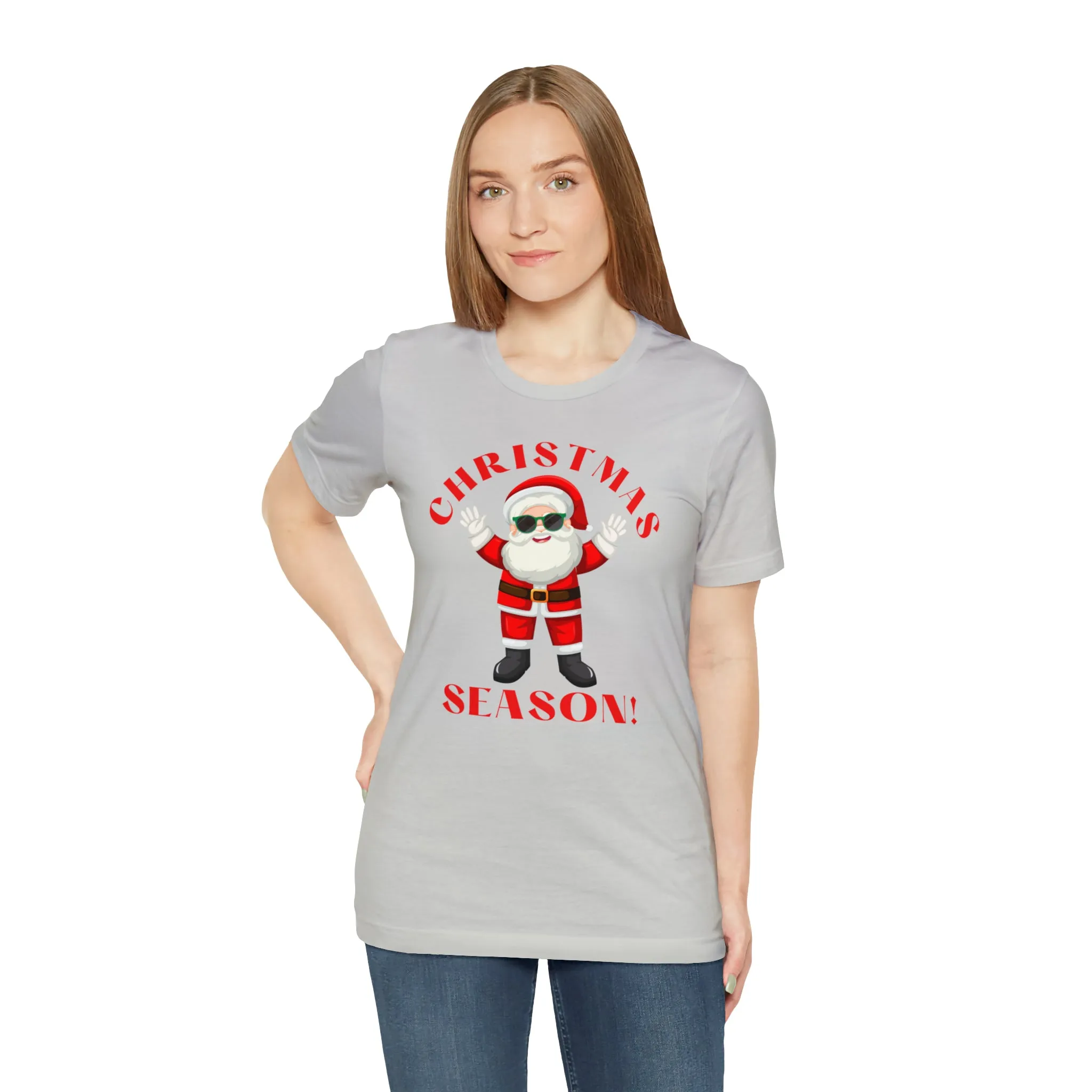 Santa Christmas Season | Funny XMas Tee |  Bella Canvas 3001 Unisex | Happy Holidays Short Sleeve T-shirt