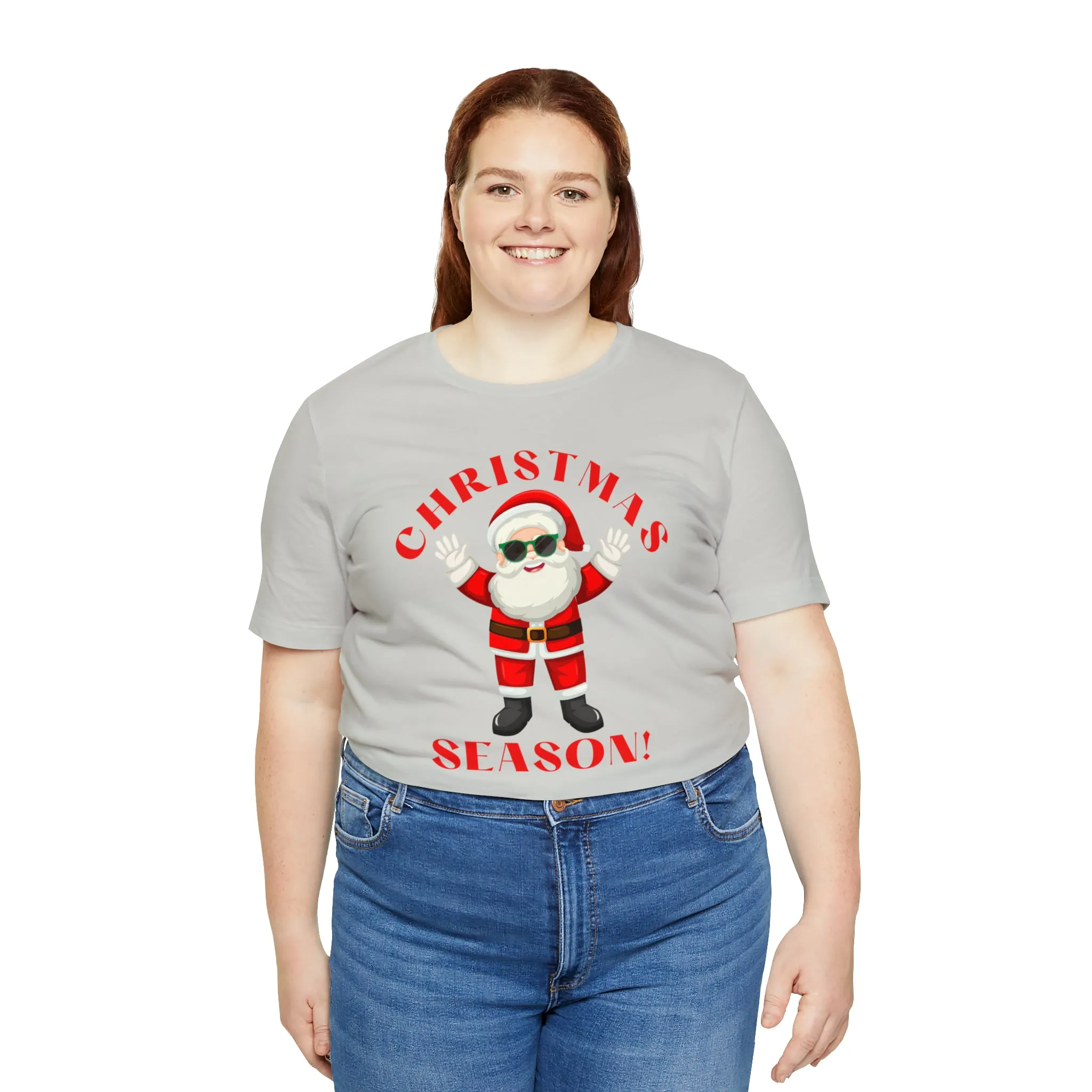 Santa Christmas Season | Funny XMas Tee |  Bella Canvas 3001 Unisex | Happy Holidays Short Sleeve T-shirt