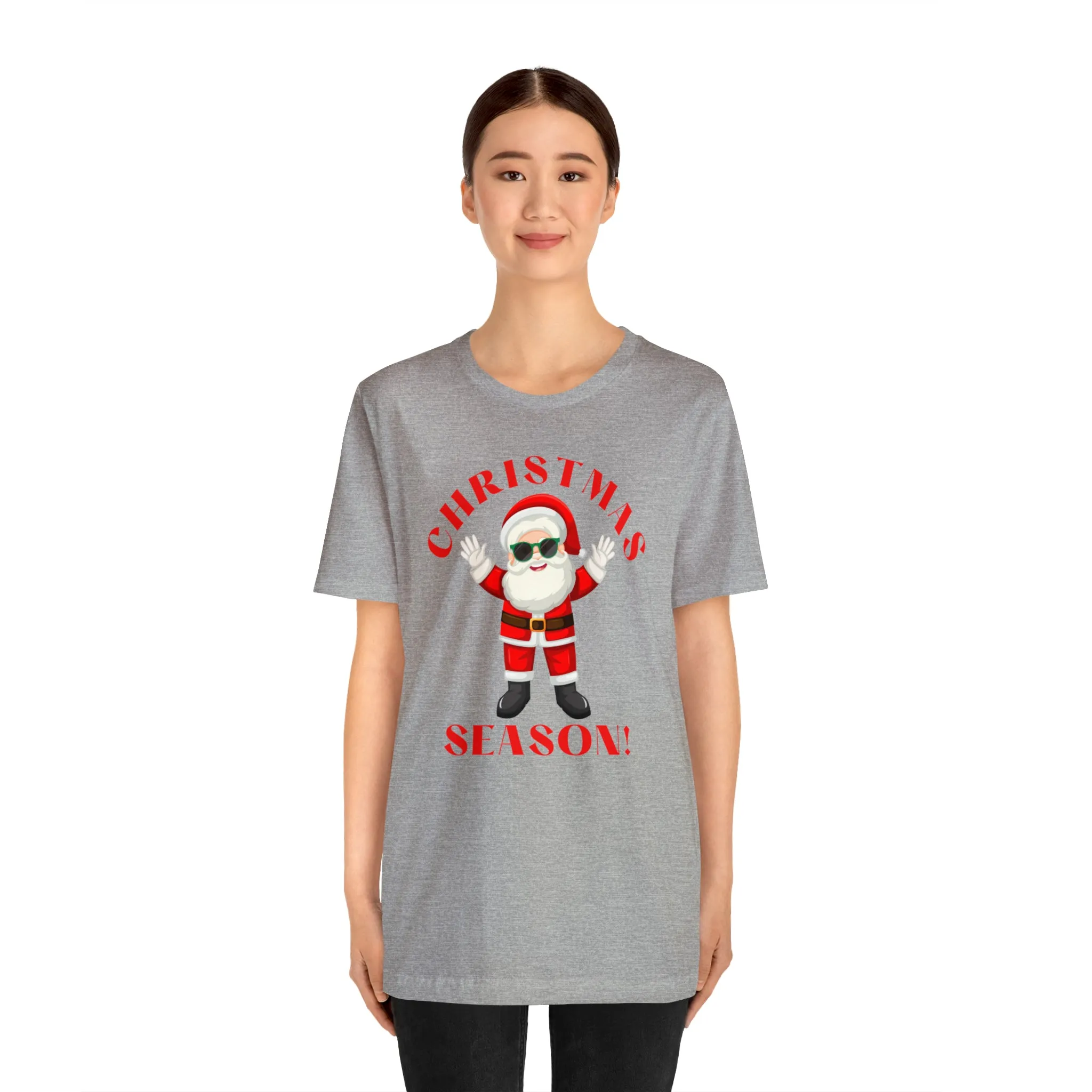 Santa Christmas Season | Funny XMas Tee |  Bella Canvas 3001 Unisex | Happy Holidays Short Sleeve T-shirt