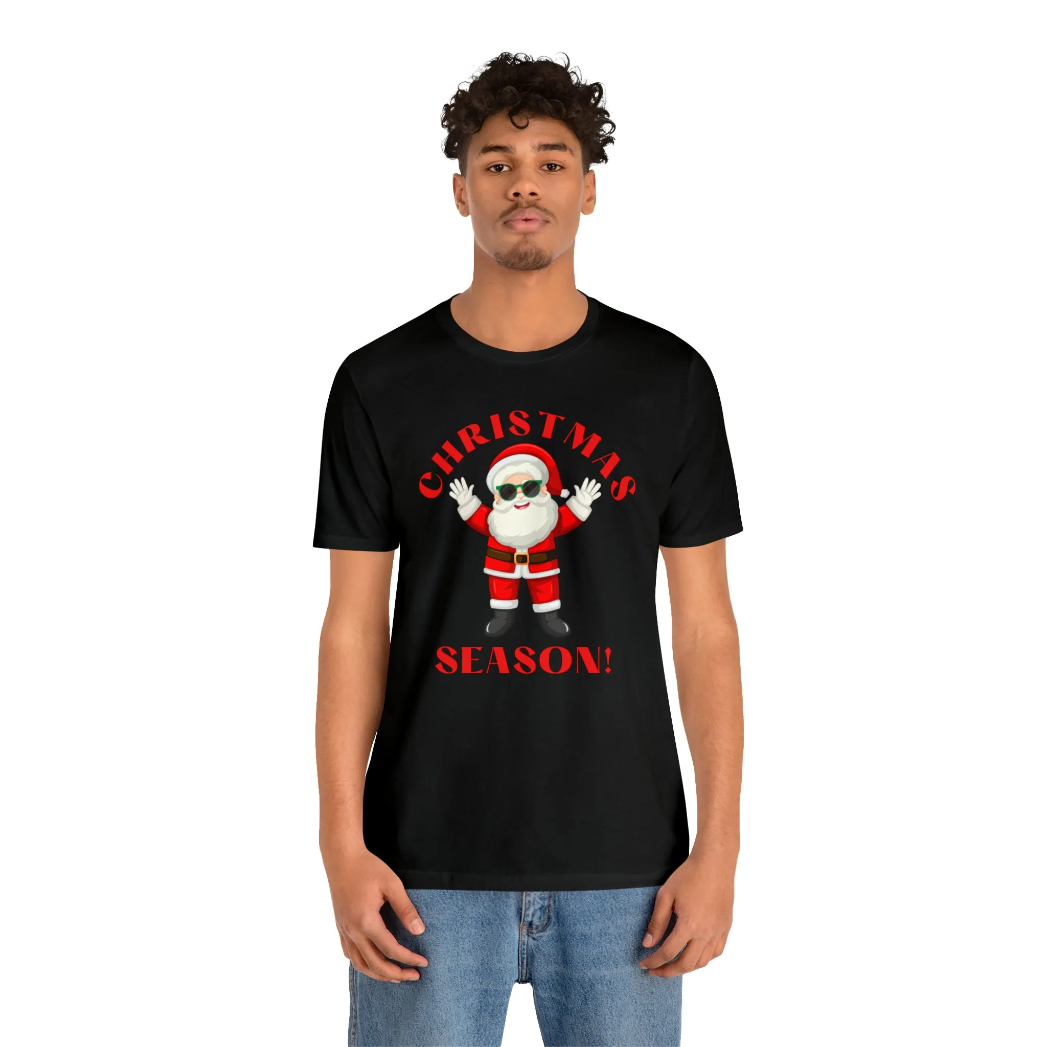 Santa Christmas Season | Funny XMas Tee |  Bella Canvas 3001 Unisex | Happy Holidays Short Sleeve T-shirt