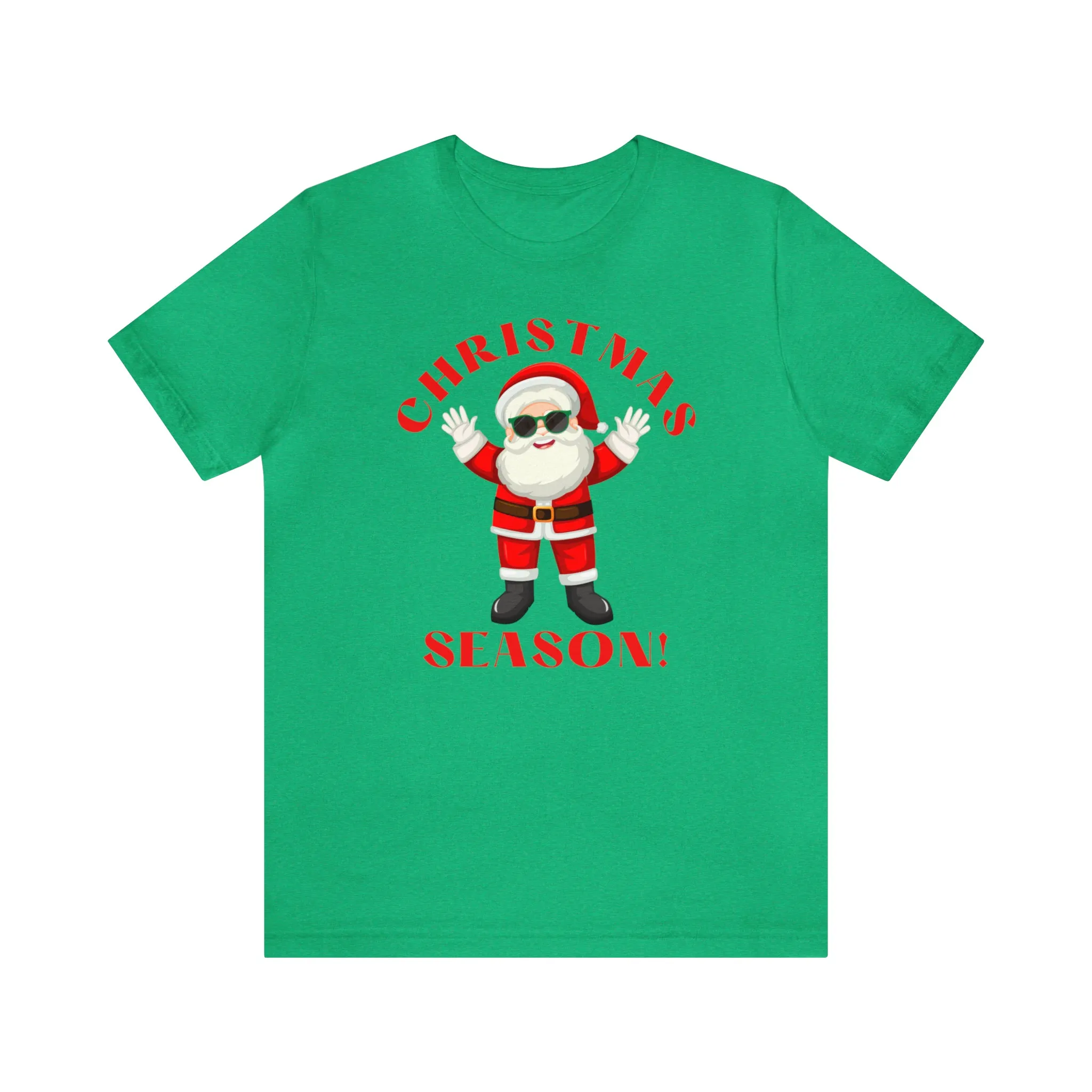 Santa Christmas Season | Funny XMas Tee |  Bella Canvas 3001 Unisex | Happy Holidays Short Sleeve T-shirt