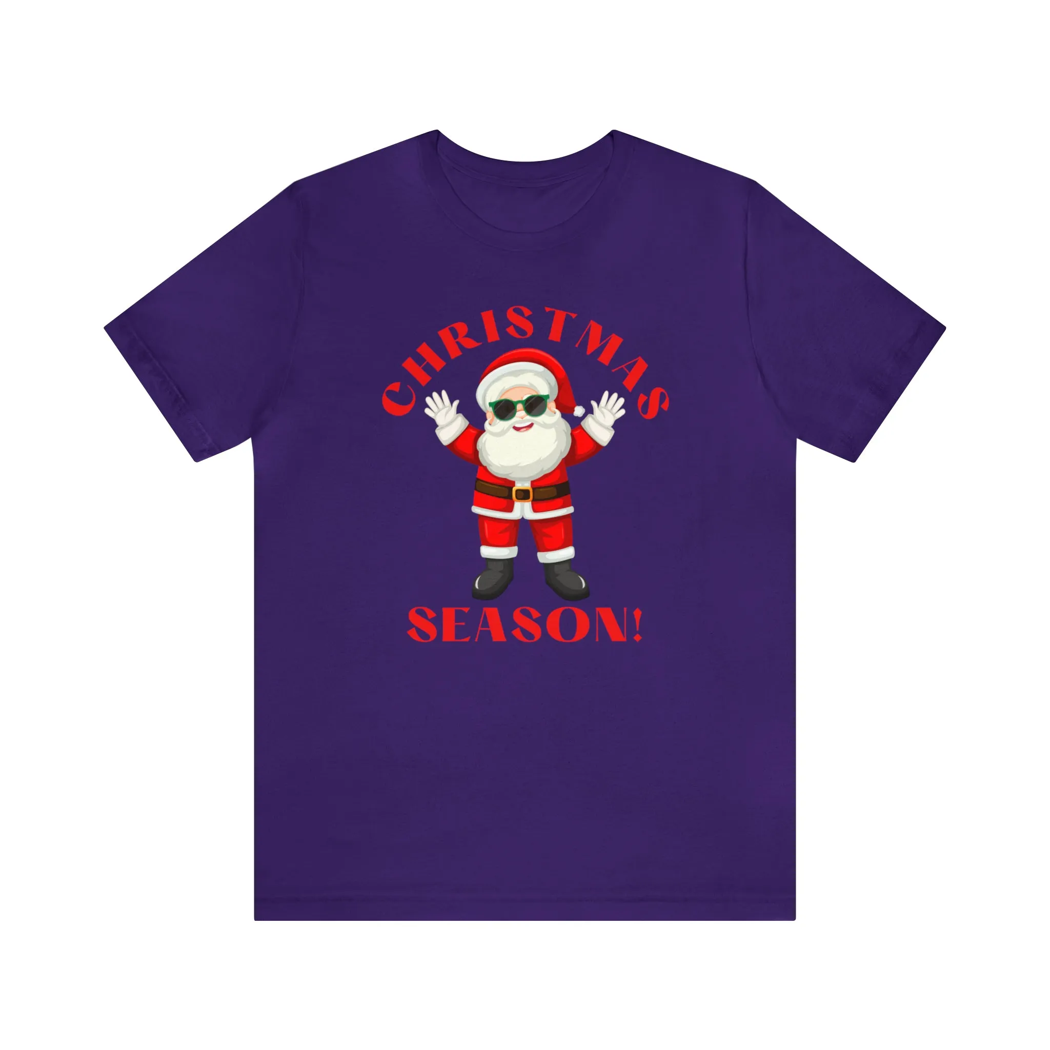 Santa Christmas Season | Funny XMas Tee |  Bella Canvas 3001 Unisex | Happy Holidays Short Sleeve T-shirt