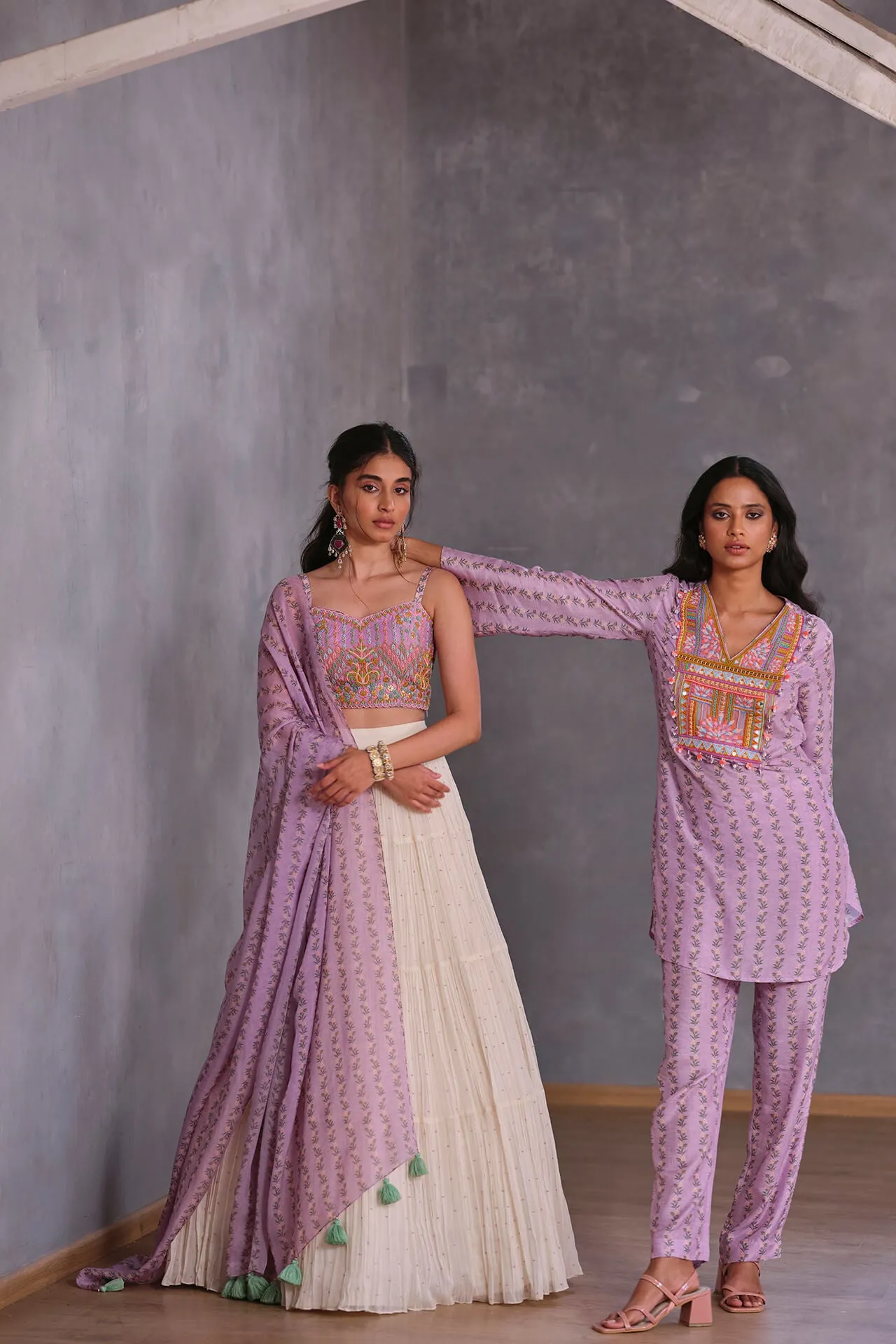 Sea Lavender Lehenga