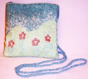 seed bead sling bag shoulder pouch Designer Inspire handcraft day evening