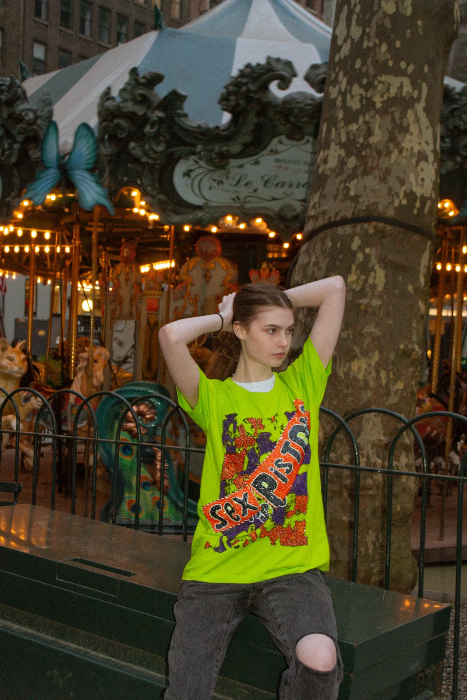 Sex Pistols Beaded Top