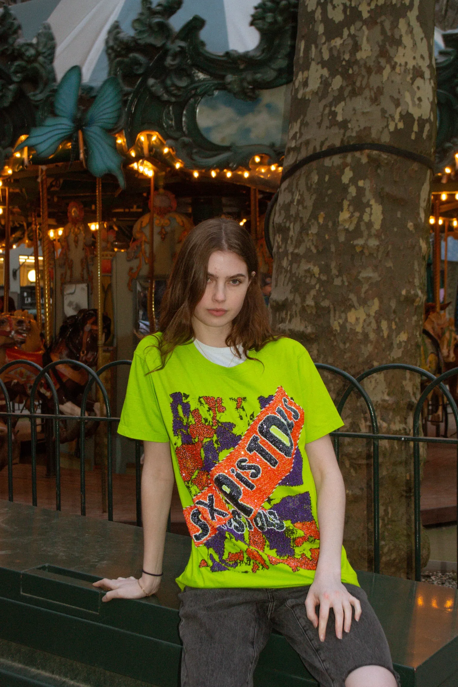 Sex Pistols Beaded Top
