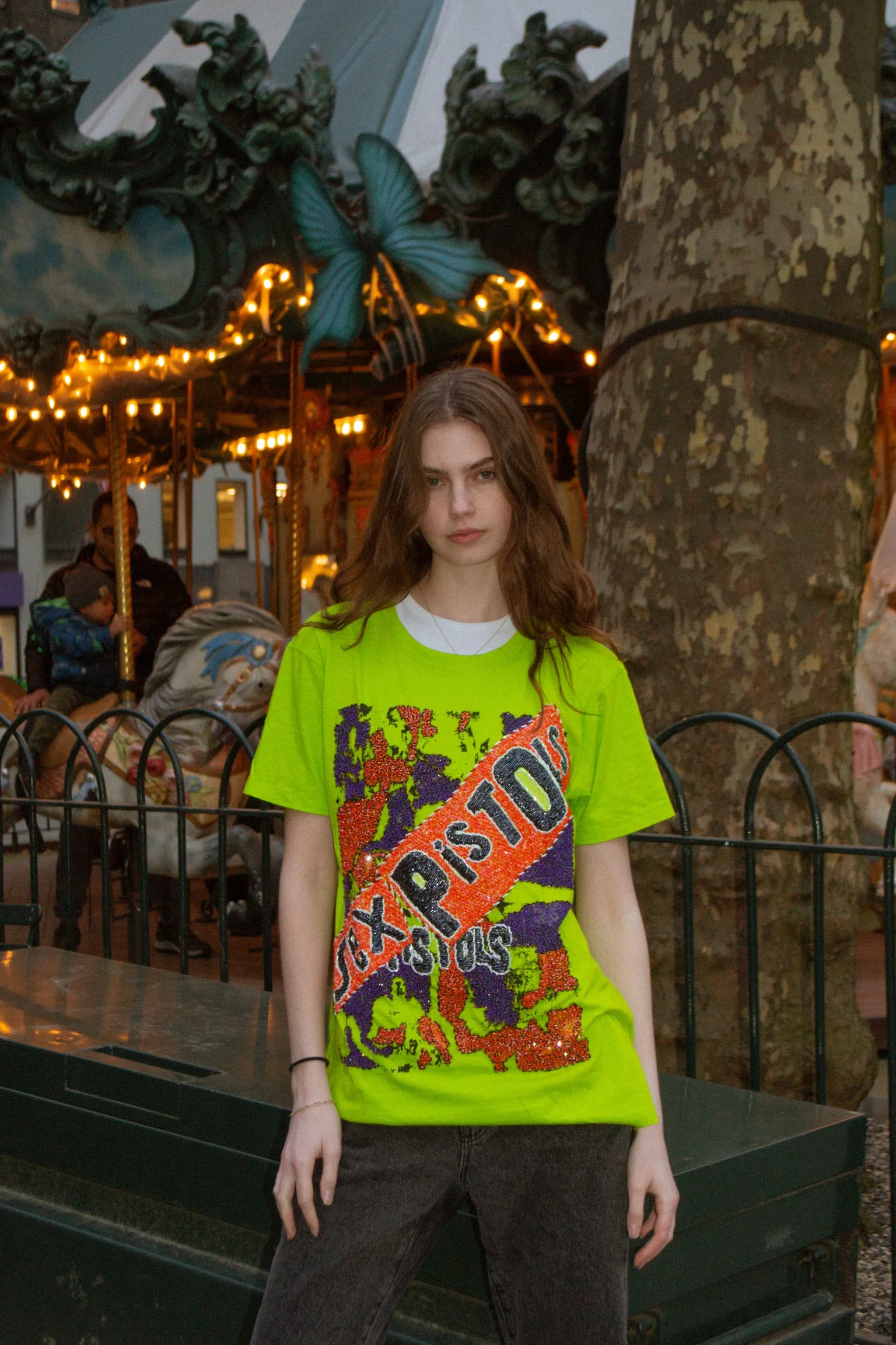 Sex Pistols Beaded Top