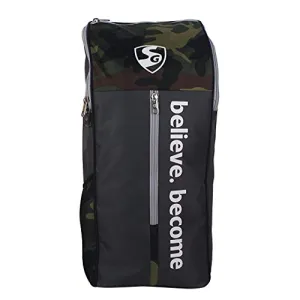 SG Savage X2 Cricket Kit Bag, Camo/Grey/Yellow