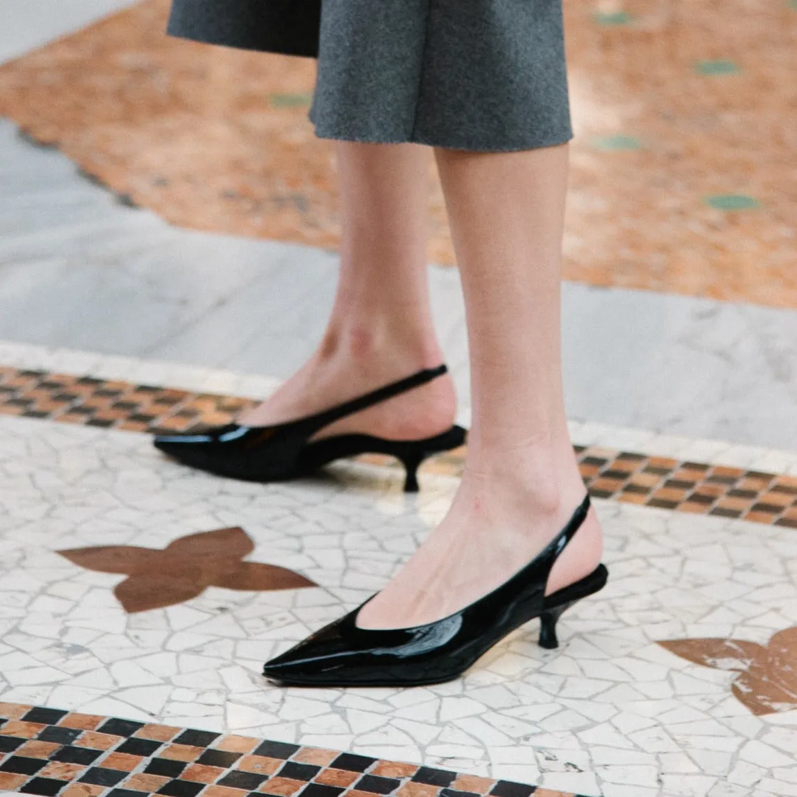 SILVANA Black Patent