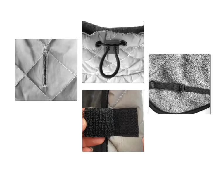 Silver Reflective Outdoor Jacket- Small-Large Dog/Cat Coat