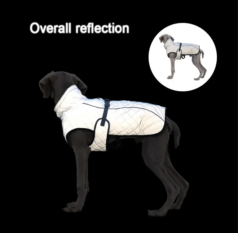 Silver Reflective Outdoor Jacket- Small-Large Dog/Cat Coat