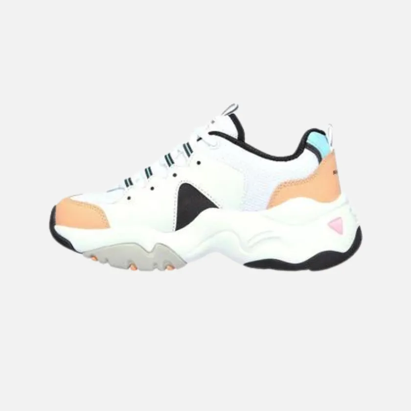 Skechers Girls D'Lites 3.0 Zenway Shoe -White