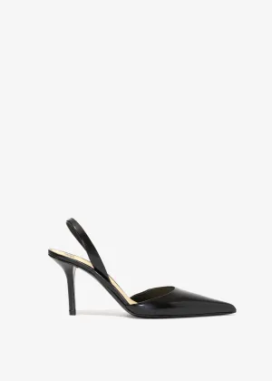 Slash Slingback Pumps (Spazzolato Leather)