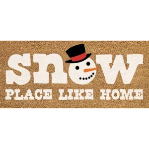 Snow Place Like Home Flocked Coir Sassafras Switch Mat,2rmc1393s